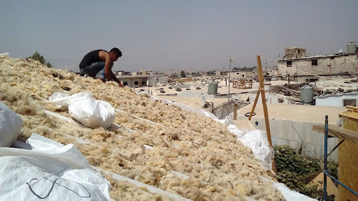 Lana de oveja a granel (para su uso en insuflados)