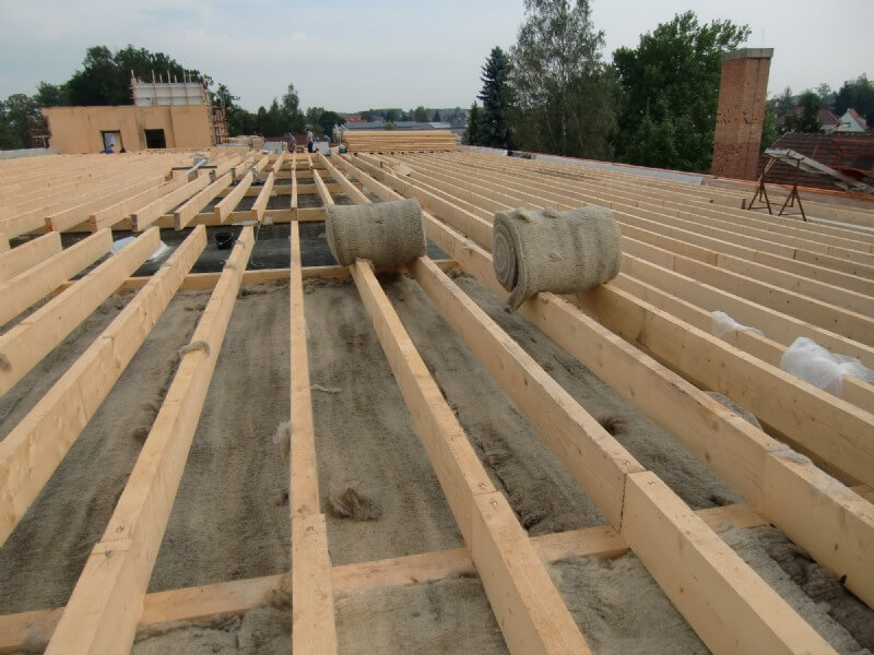 Mantas de lana de oveja en obra